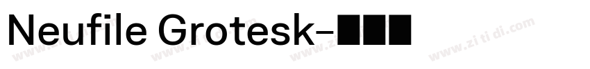 Neufile Grotesk字体转换